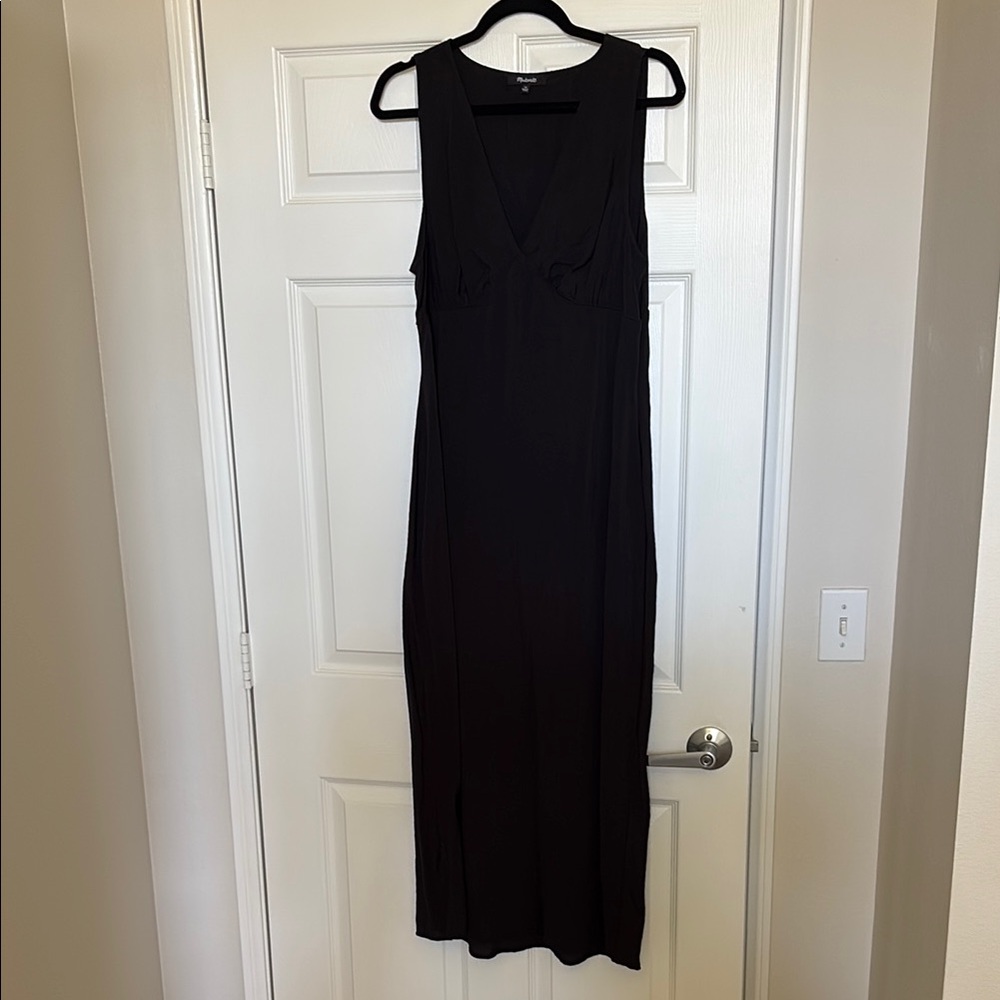 Madewell Black Sleeveless Maxi Dress